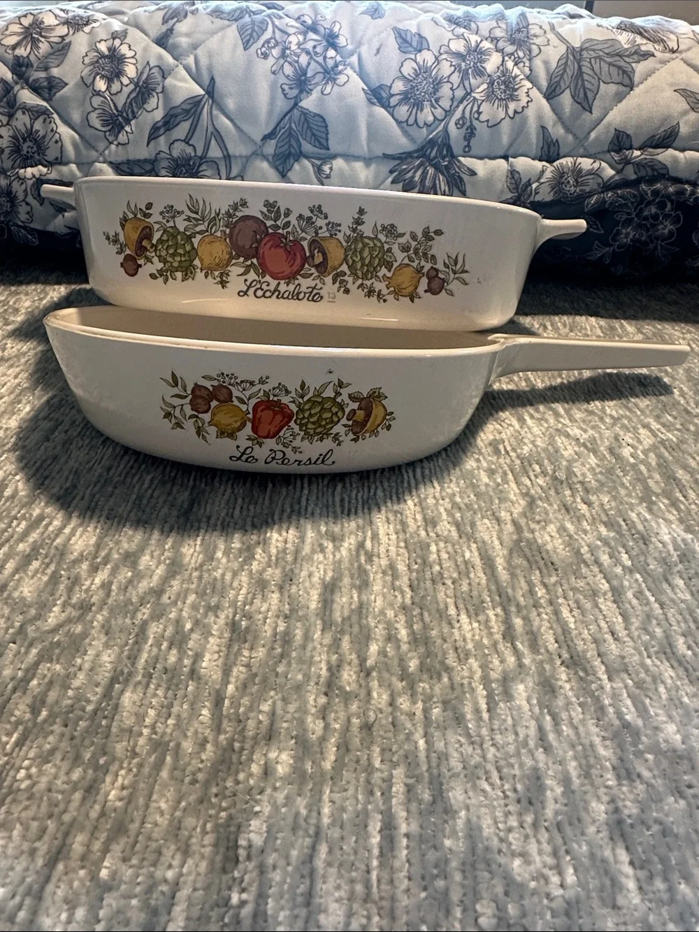 Corning Ware “Spice of Life” NO LIDS